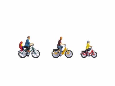 Noch 15909 Family on a Bike Ride Figure Set HO Scale