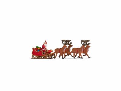 Noch 15924 Santa Claus with Sleigh Figure Set HO Scale