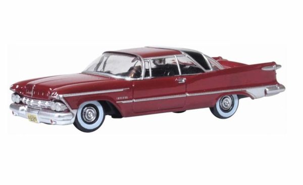 Oxford Diecast 87IC59003 Imperial crown 2 Door 1959 - Radiant Red / Black 1/87 Scale