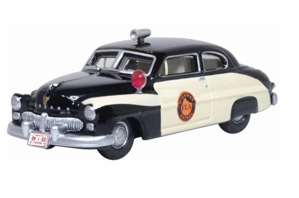 Oxford Diecast 87ME49010 Mercury Monarch 1949 - Florida Highway Patrol 1/87 Scale
