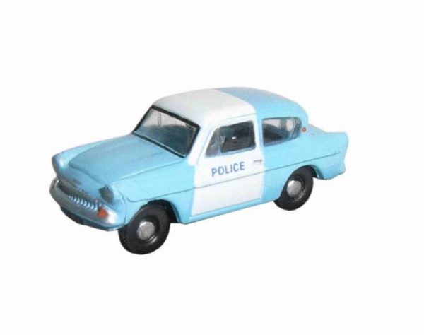 Oxford Diecast N105003 Ford Anglia - Police Panda Car N Scale
