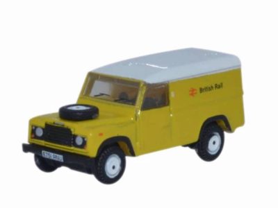 Oxford Diecast NDEF007 Land Rover Defender LWB Hard Top - British Rail N Scale