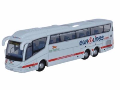 Oxford Diecast NIRZ001 Scania Irizar Bus - Eireann / Eurolines N Scale