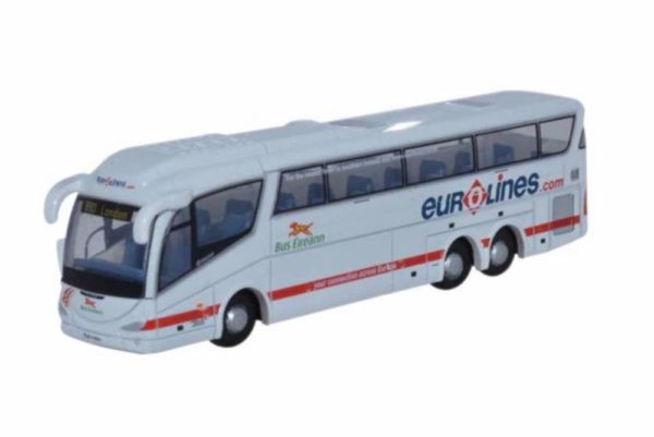 Oxford Diecast NIRZ001 Scania Irizar Bus - Eireann / Eurolines N Scale