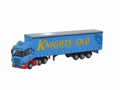 Oxford Diecast NSCA004 Scania R Highline Curtainside Truck - Knights of Old