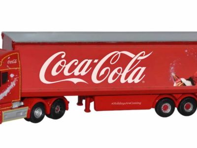Oxford Diecast NTCAB007CC Scania T Cab Box Trailer - Coca Cola Xmas N Scale