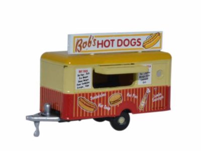 Oxford Diecast NTRAIL001 Mobile Trailer - Bobs Hot Dogs