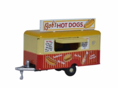 Oxford Diecast NTRAIL001 Mobile Trailer - Bobs Hot Dogs N Scale