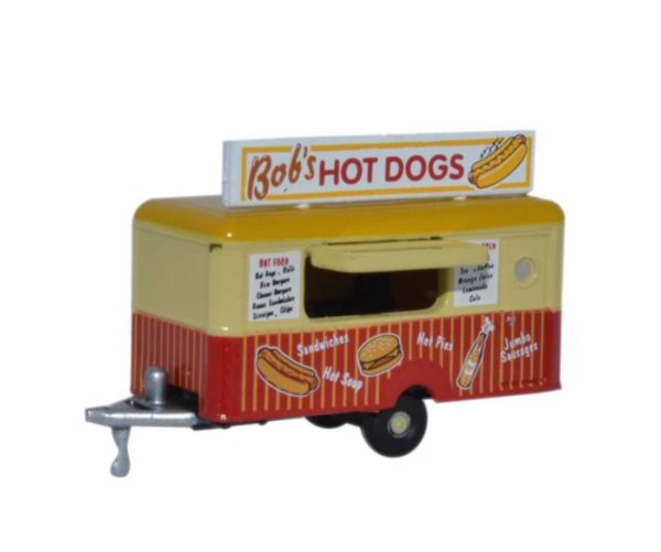 Oxford Diecast NTRAIL001 Mobile Trailer - Bobs Hot Dogs N Scale