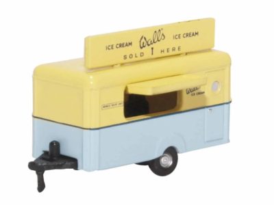 Oxford Diecast NTRAIL004 Mobile Trailer - Walls Ice Cream N Scale