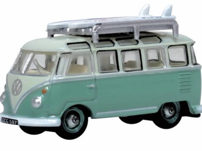 Oxford Diecast NVWS005 VW T1 Samba Bus - Turquoise Blue / White