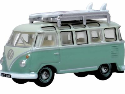 Oxford Diecast NVWS005 VW T1 Samba Bus - Turquoise Blue / White N Scale