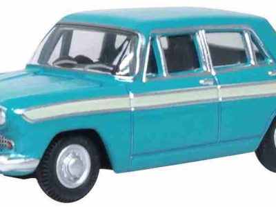 Oxford Diecast 76ACF006 Austin Cambridge Car - Fern Green / Snowberry White