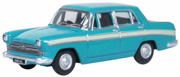 Oxford Diecast 76ACF006 Austin Cambridge Car - Fern Green / Snowberry White