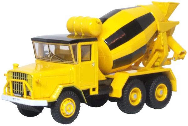 Oxford Diecast 76ACM002 AEC 690 Cement Mixer - Yellow & Black