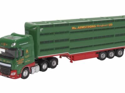 Oxford Diecast 76DXF003 DAF XF Cab William Armstrong (Longtown) Ltd - Houghton Parhouse "Professional' Livestock Transporter