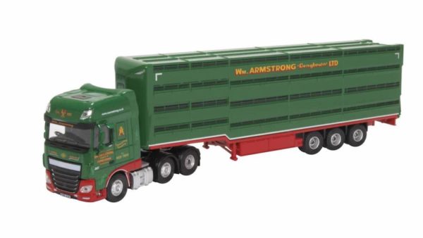 Oxford Diecast 76DXF003 DAF XF Cab William Armstrong (Longtown) Ltd - Houghton Parhouse "Professional' Livestock Transporter
