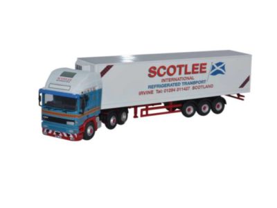 Oxford Diecast 76EC001 ERF bEC Olympic High Roof Truck - Scotlee Transport 40ft Fridge Unit