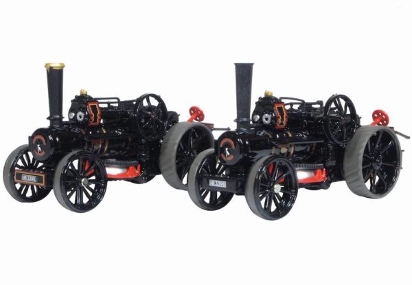 Oxford Diecast 76FBB006 Fowler BB1 Ploughing Engines x2 - Master & Mistress
