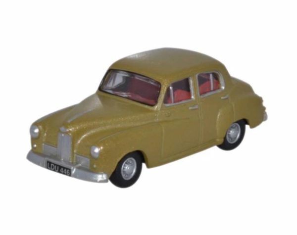 Oxford Diecast 76HH004 Humber Hawk MkIV Car - Golden Sand