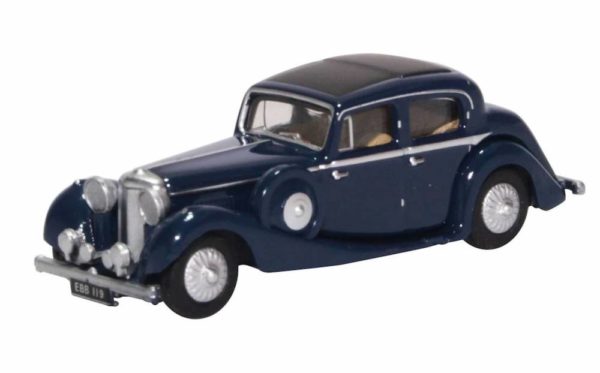 Oxford Diecast 76JSS006 Jaguar SS Car - Dark Blue