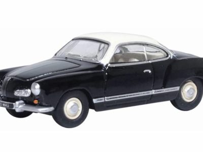 Oxford Diecast 76KG002 VW Karmann Chia Car - Black and Lotus White