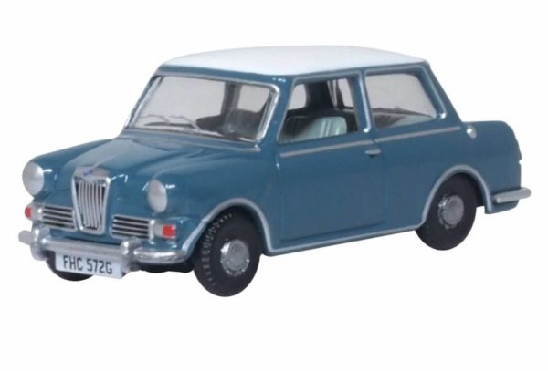 Oxford Diecast 76RE002 Riley Elf MKIII Car - Persian Blue & Snowberry White