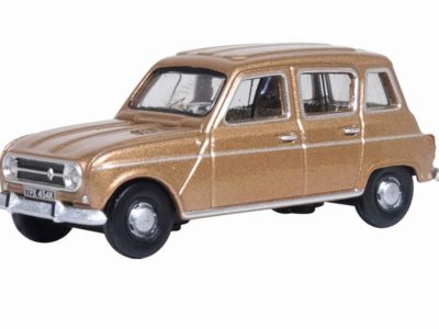 Oxford Diecast 76RN004 Renault 4 Car - Marron Glace