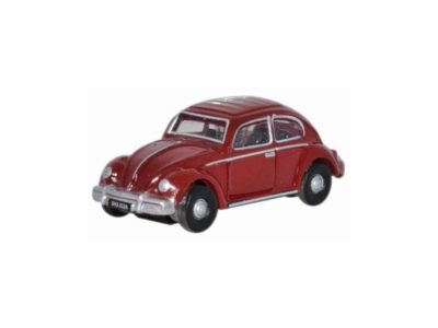Oxford Diecast NVWB002 VW Beetle - Ruby Red N Scale