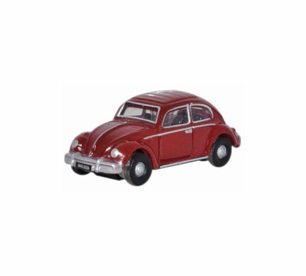 Oxford Diecast NVWB002 VW Beetle - Ruby Red N Scale
