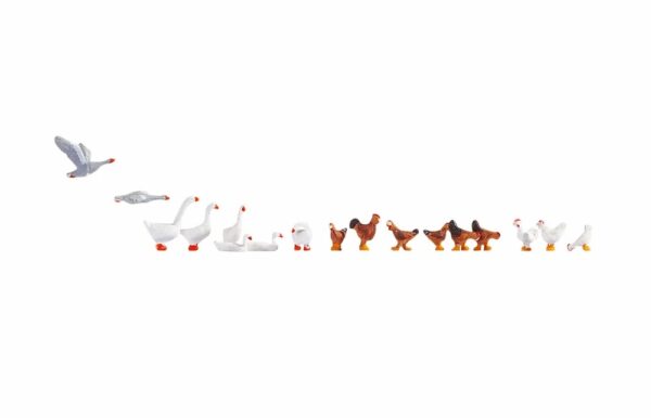Noch 15772 Chicken and Geese HO scale Figures