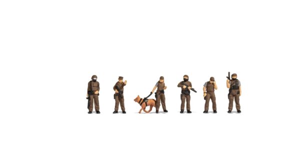 Noch 36079 Special Task Force N Gauge Figures