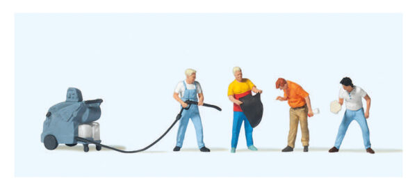 Preiser 10708 At the Car Wash HO Gauge Figures