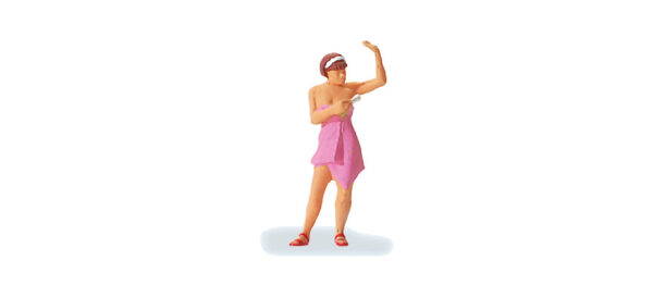 Preiser 28143 Woman Spraying deodorant HO Gauge Figures