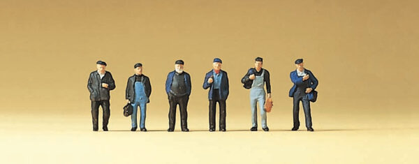 PPreiser 79110 Industrial Workers and Dockers N Gauge Figures