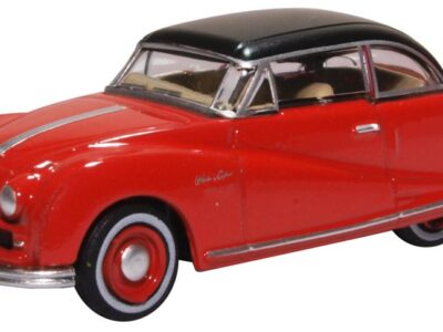 Oxford Diecast 76ATL005 Austin Atlantic Saloon Ensign Red 1/76 Scale