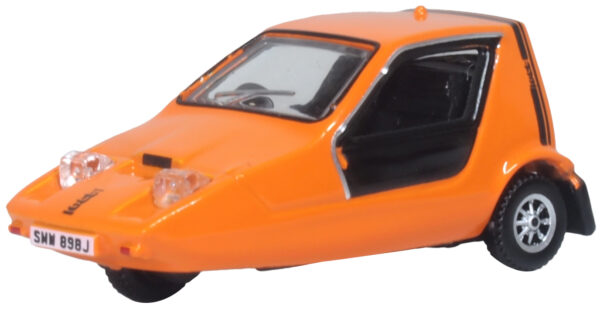 Oxford Diecast 76BUG001 Bond Bug Orange 1/76 Scale