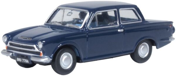 Oxford Diecast 76COR1010 Ford Cortina MK1 Car Anchor Blue 1/76 Scale
