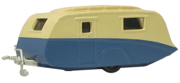 Oxford Diecast 76CV001 Caravan - Blue / Cream 1/76 Scale