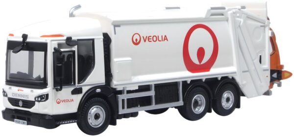 Oxford Diecast 76DE002 Veolia Dennis Eagle Olympus Refuse Truck 1/76 Scale