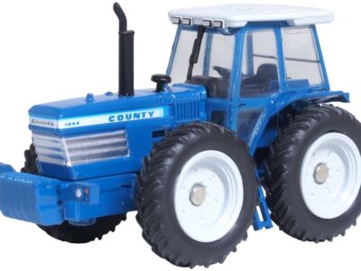 Oxford Diecast 76FCT001 Blue Ford County Tractor 1/76 Scale