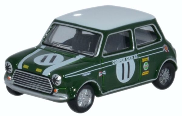 Oxford Diecast 76MCS002 Mini Cooper S MkII John Rhodes 1968 Brands 1/76 Scale