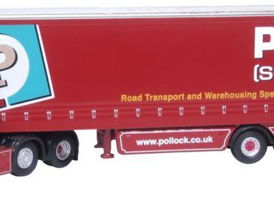 Oxford Diecast 76SNG002 Scania S Series Curtainside Pollock 1/76 Scale