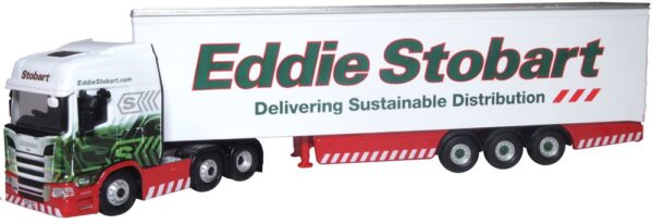 Oxford Diecast 76SRH001 Scania R Series Highline Box Trailer Eddie Stobart 1/76 Scale