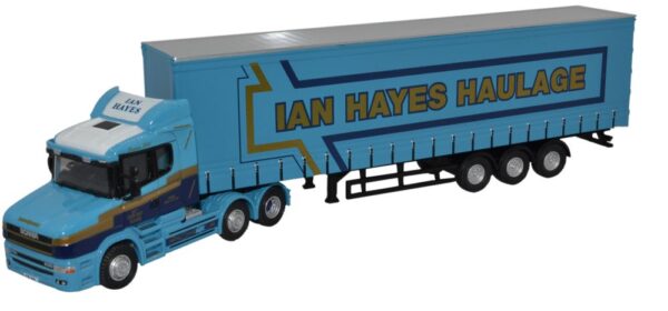 Oxford Diecast 76TCAB009 Scania T Cab Curtainside - Ian Hayes Haulage 1/76 Scale