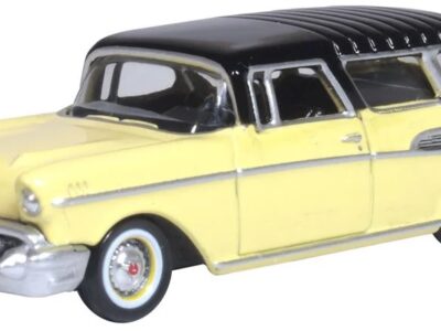 Oxford Diecast 87CN57007 Chevrolet Nomad 1957 Colonial Cream/Onyx Black 1/87 Scale