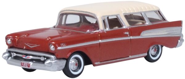 Oxford Diecast 87CN57008 Chevrolet Nomad 1957 Adobe Beige/Sierra Gold 1/87 Scale