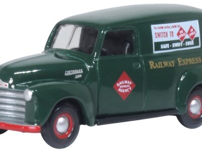 Oxford Diecast 87CV50005 Chevrolet Panel Van 1950 REA 1/87 Scale