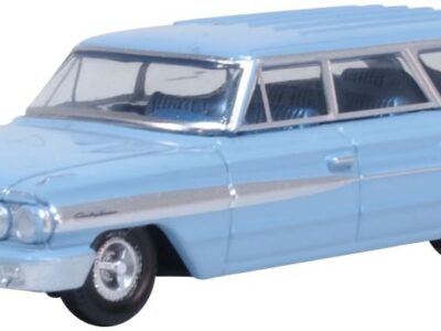 Oxford Diecast 87FC64001 Ford Country Sedan 1964 Skylight Blue 1/87 Scale