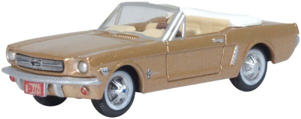 Oxford Diecast 87MU65007 Ford Mustang Convertible 1965 Prairie Bronze 1/87 Scale